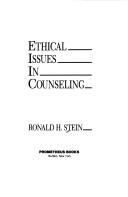 Cover of: Ethical issues in counseling