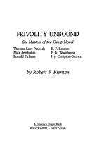 Cover of: Frivolity unbound by Robert F. Kiernan