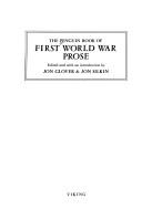 Cover of: The Penguin book of First World War prose by edited and with an introduction by Jon Glover & Jon Silkin.