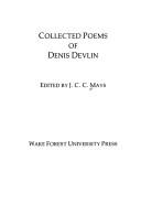 Cover of: Collected poems of Denis Devlin by Denis Devlin, Denis Devlin