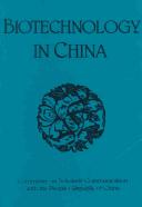 Cover of: Biotechnology in China