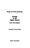Cover of: Homage to the eighth district by Giorgio Pressburger