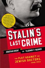 Cover of: Stalin's Last Crime by Jonathan Brent, Vladimir Naumov