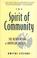Cover of: The spirit of community