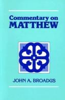 Cover of: Commentary on Matthew
