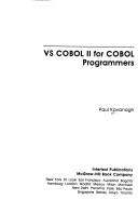 Cover of: VS COBOL II for COBOL programmers by Kavanagh, Paul