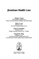 Cover of: American health law