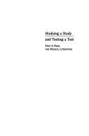 Cover of: Studying a study and testing a test by Richard K. Riegelman
