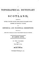 Cover of: A topographical dictionary of Scotland by Samuel Lewis - undifferentiated