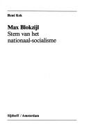 Cover of: Max Blokzijl: stem van het nationaal-socialisme