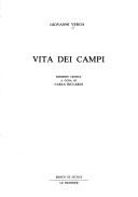 Cover of: Vita dei campi