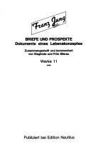 Cover of: Briefe und Prospekte: Dokumente eines Lebenskonzeptes