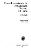 Cover of: Deutsch-amerikanische sozialistische Literatur, 1865-1900: Anthologie
