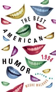 Cover of: Best American Humor 1994 (Best American Humor) by Moshe Waldoks