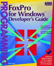 Cover of: FoxPro for Windows: developer's guide