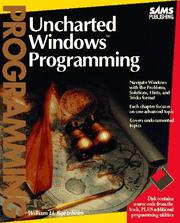 Cover of: Uncharted Windows programming