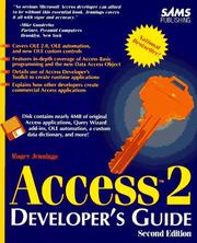 Cover of: Access 2 developer's guide
