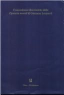 Cover of: Concordanze diacroniche delle Operette morali di Giacomo Leopardi