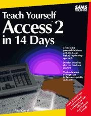 Cover of: Teach yourself Access 2 in 14 days by Paul Cassel