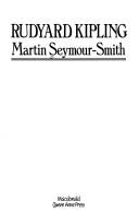 Cover of: Rudyard Kipling by Martin Seymour-Smith