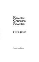 Cover of: Reading Canadian reading