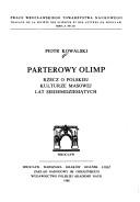 Cover of: Parterowy olimp: rzecz o polskiej kulturze masowej lat siedemdziesiątych