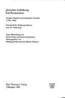 Cover of: Zwischen Aufklärung und Restauration by unter Mitwirkung von Ernst Fischer und Klaus Heydemann ; herausgegeben von Wolfgang Frühwald und Alberto Martino.
