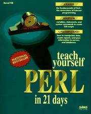 Cover of: Teach yourself Perl in 21 days