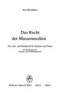 Cover of: Das Recht der Massenmedien by Walter Berka