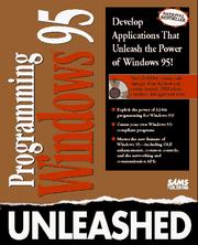 Cover of: Programming Windows 95 unleashed. by 