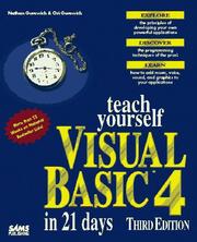 Teach yourself Visual Basic 4 in 21 days by Nathan Gurewich