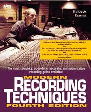 Modern recording techniques by David Miles Huber
