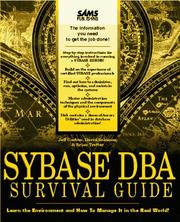 Cover of: Sybase DBA survival guide