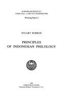 Cover of: Principles of Indonesian philology