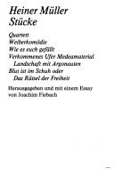 Cover of: Stücke by Heiner Müller
