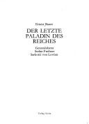Cover of: Der letzte Paladin des Reiches by Ernest Bauer