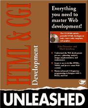 Cover of: HTML and CGI unleashed by John December