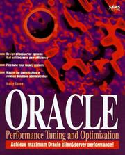 Cover of: Oracle performance tuning and optimization