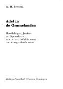 Adel in de Ommelanden by H. Feenstra