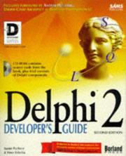 Cover of: Delphi 2 developer's guide