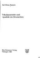 Cover of: Silbische und lexikalische Phonologie: Studien zum Chinesischen und Deutschen