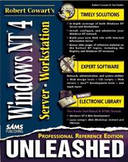 Cover of: Robert Cowart's Windows NT 4 unleashed by Robert Cowart