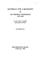 Cover of: Materials for a biography of Dr. Thomas Sydenham (1624-1689)