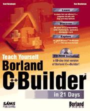 Teach yourself Borland C++Builder in 21 days by Kent Reisdorph