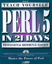 Cover of: Teach Yourself Perl 5 in 21 Days, Professional Reference Edition by David Till