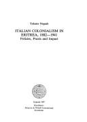 Cover of: Italian colonialism in Eritrea, 1882-1941 by Tekeste Negash