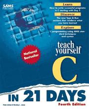 Cover of: Teach yourself C in 21 days by Peter G. Aitken