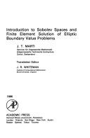 Cover of: Introduction to Sobolev spaces and finite element solution of elliptic boundary value problems