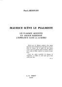 Cover of: Maurice Scève, le psalmiste by Paul Ardouin