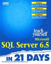 Cover of: Teach Yourself Microsoft SQL Server 6.5 in 21 Days